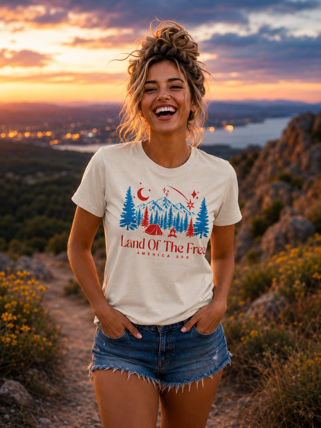 Land of the Free America 250 Short Sleeve T-Shirt
