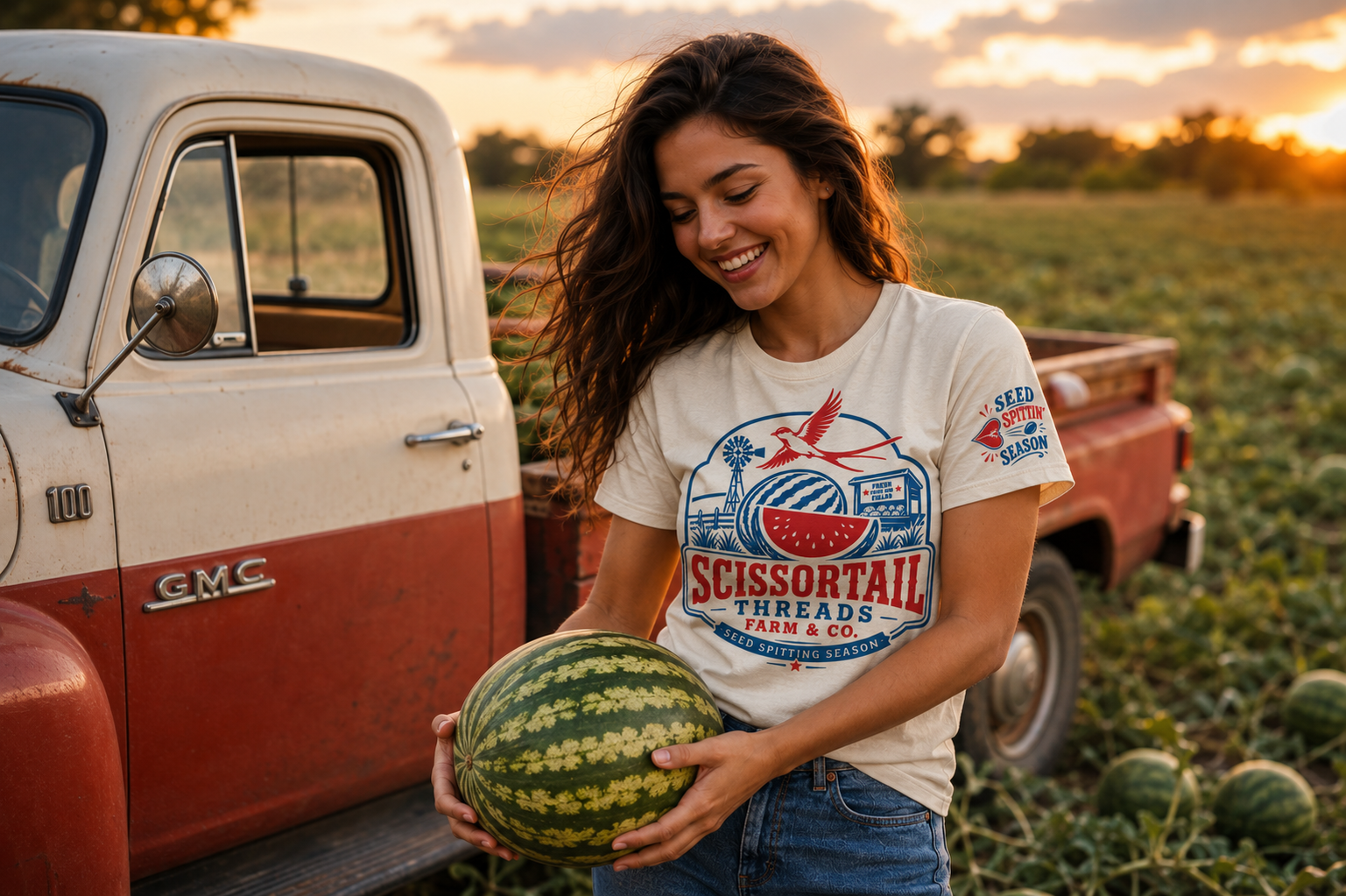 Seed Spittin’ Season White Graphic Tee