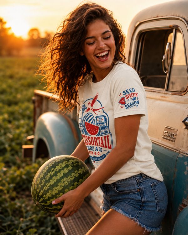 Seed Spittin’ Season White Graphic Tee
