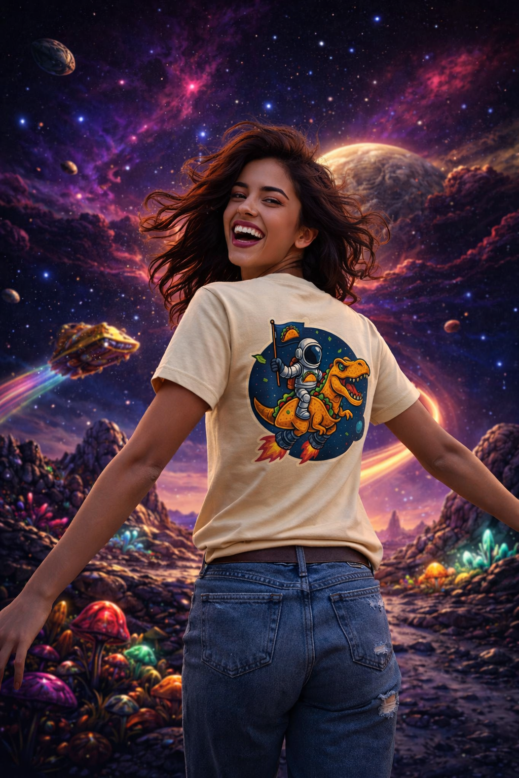 Astro Taco Rider Tee | Oklahoma Aerospace Week Tribute Shirt