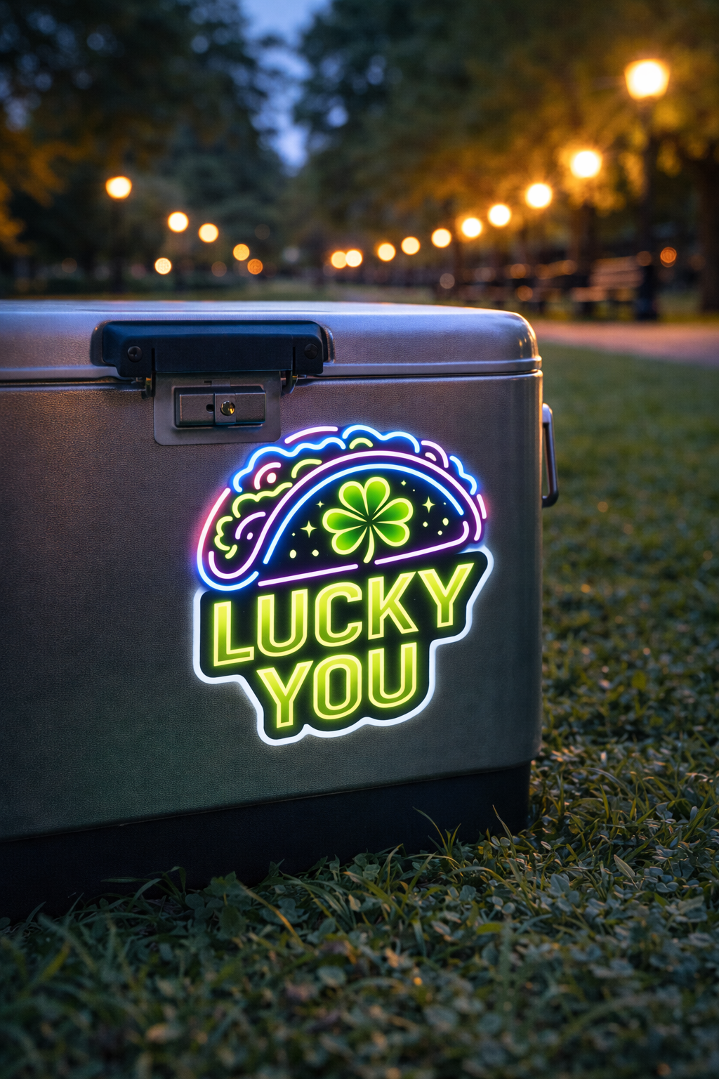 Lucky You Taco Sticker – 3" Waterproof Vinyl | St. Patrick’s Day Taco Vibes