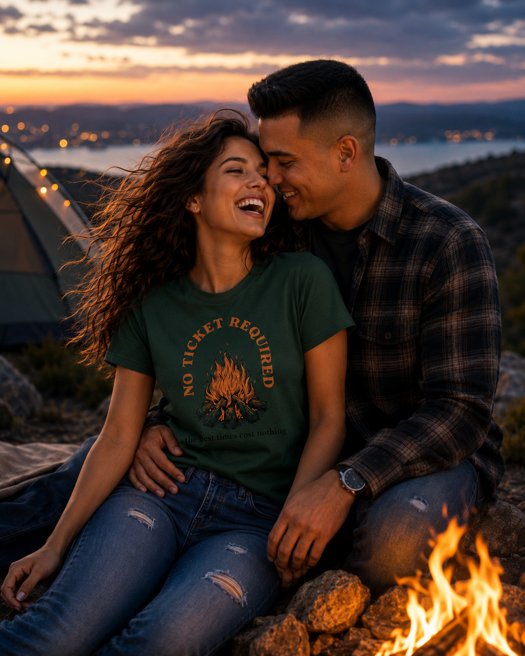 No Ticket Required Campfire Short Sleeve T-Shirt