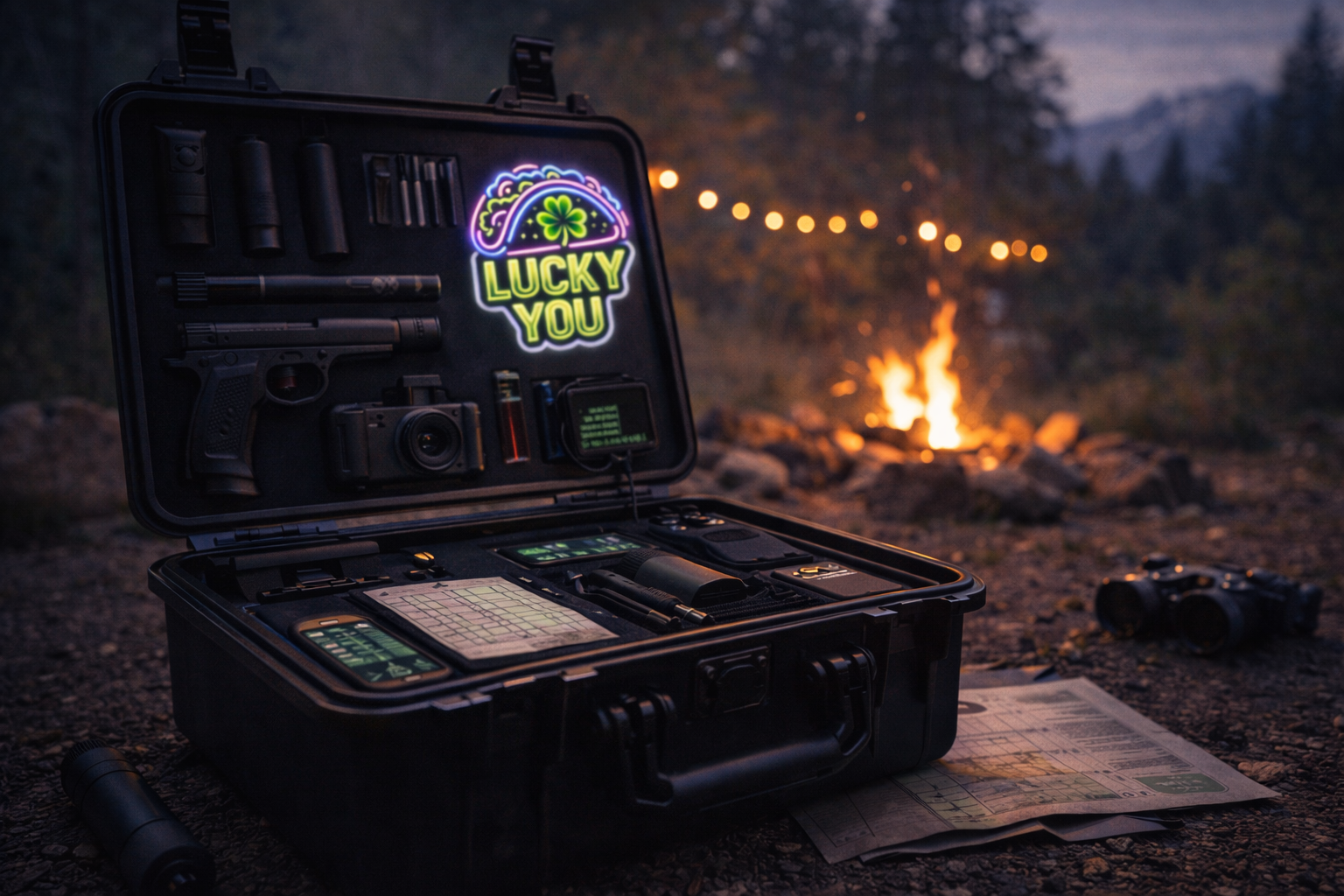 Lucky You Taco Sticker – 3" Waterproof Vinyl | St. Patrick’s Day Taco Vibes
