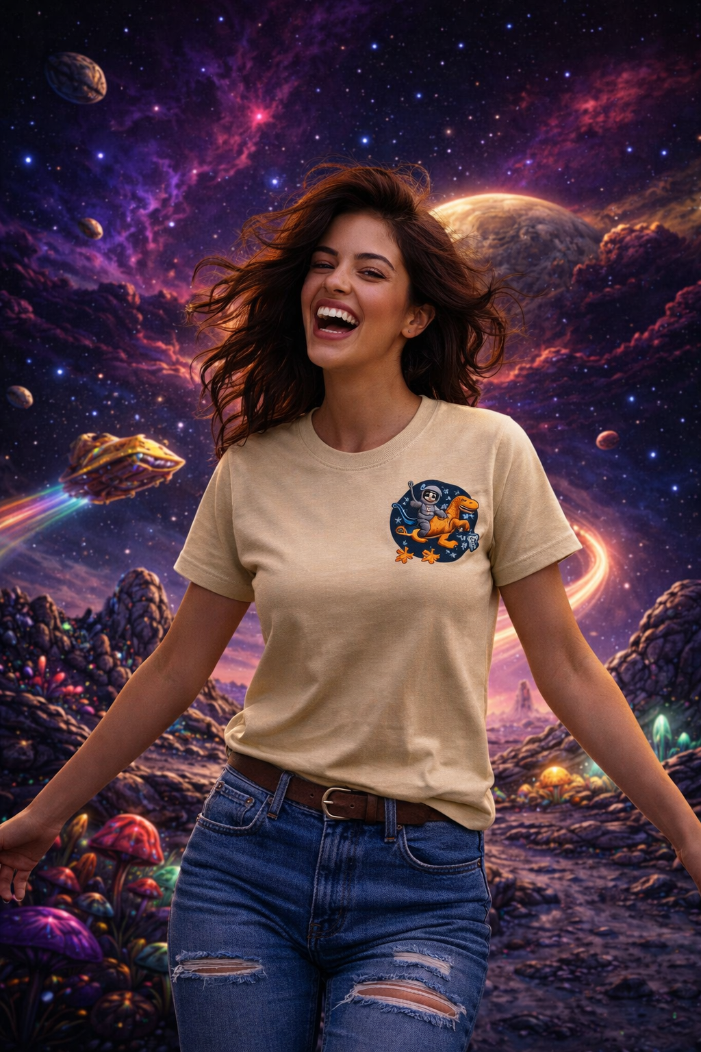 Astro Taco Rider Tee | Oklahoma Aerospace Week Tribute Shirt