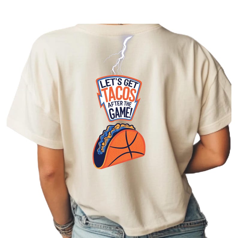 Let's Get Tacos After the Game! | OKC Thunder Taco Basketball Tee | Game Day Shirt | Thunder Fan Gift | Taco Lover Tee
