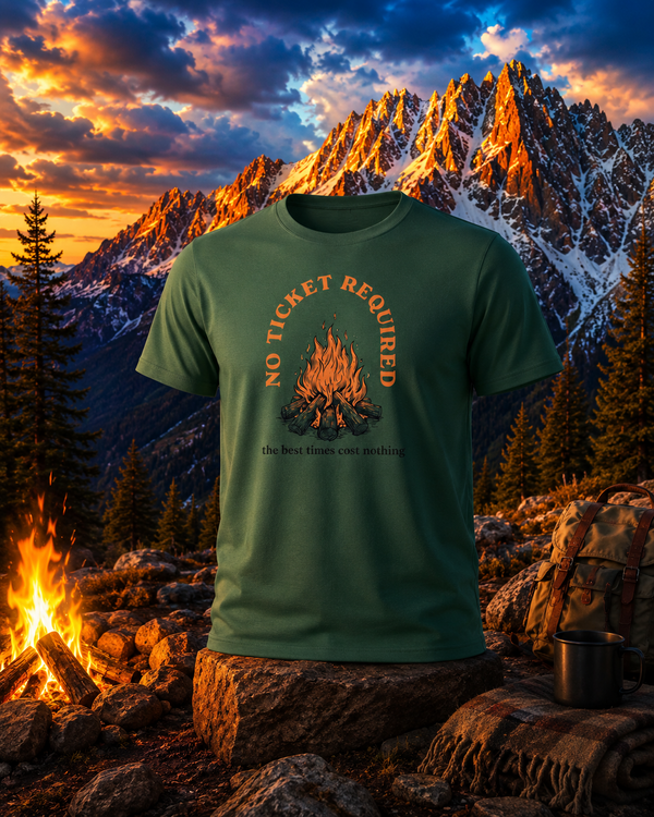 No Ticket Required Campfire Short Sleeve T-Shirt