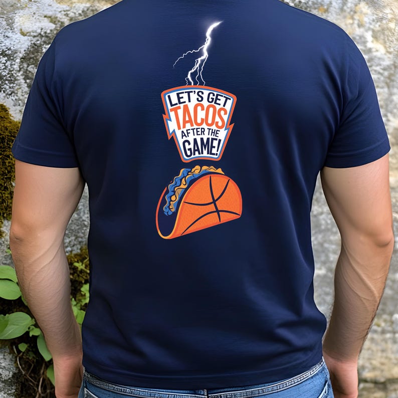 Let's Get Tacos After the Game! | OKC Thunder Taco Basketball Tee | Game Day Shirt | Thunder Fan Gift | Taco Lover Tee