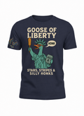 Goose of Liberty Tee – Stars, Stripes & Silly Honks