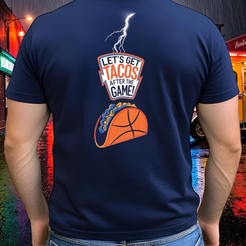 Let's Get Tacos After the Game! | OKC Thunder Taco Basketball Tee | Game Day Shirt | Thunder Fan Gift | Taco Lover Tee