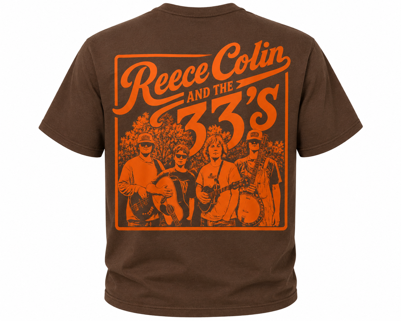 Reece Colin & the 33’s Official Tee – Heritage Brown