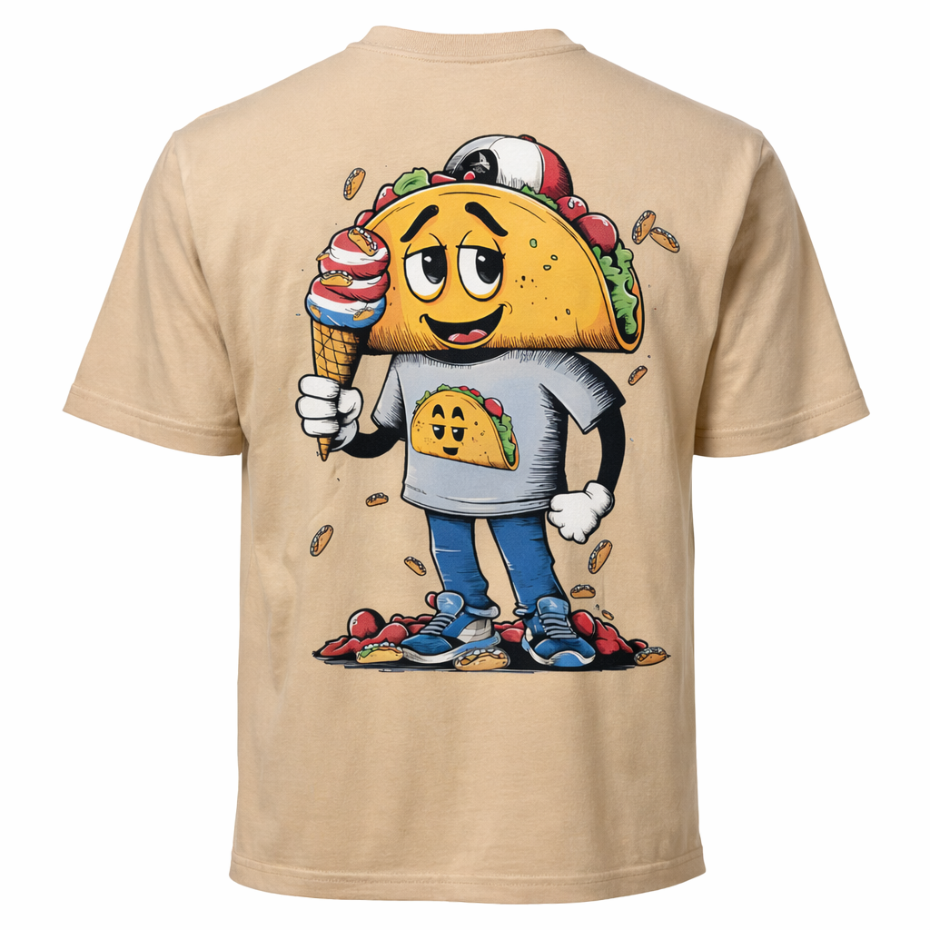 🌮 Taco-Ice Cream 4th of July Man Tee