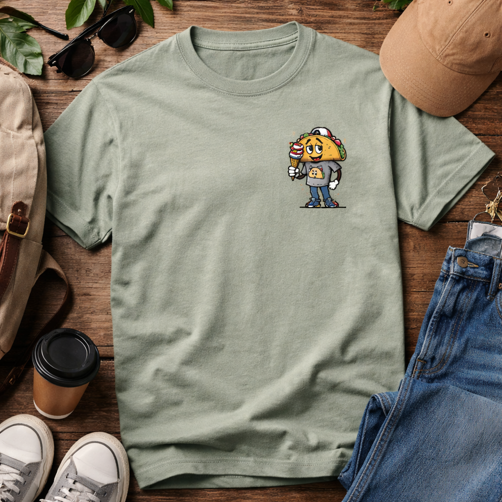 🌮 Taco-Ice Cream 4th of July Man Tee