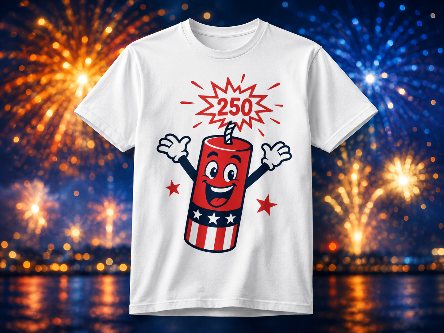 Red, White & Boom — America 250th Anniversary Tee