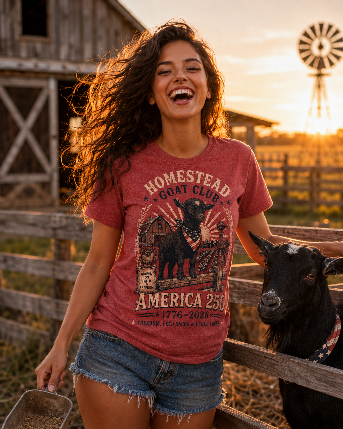 Homestead Goat Club America 250 Tee