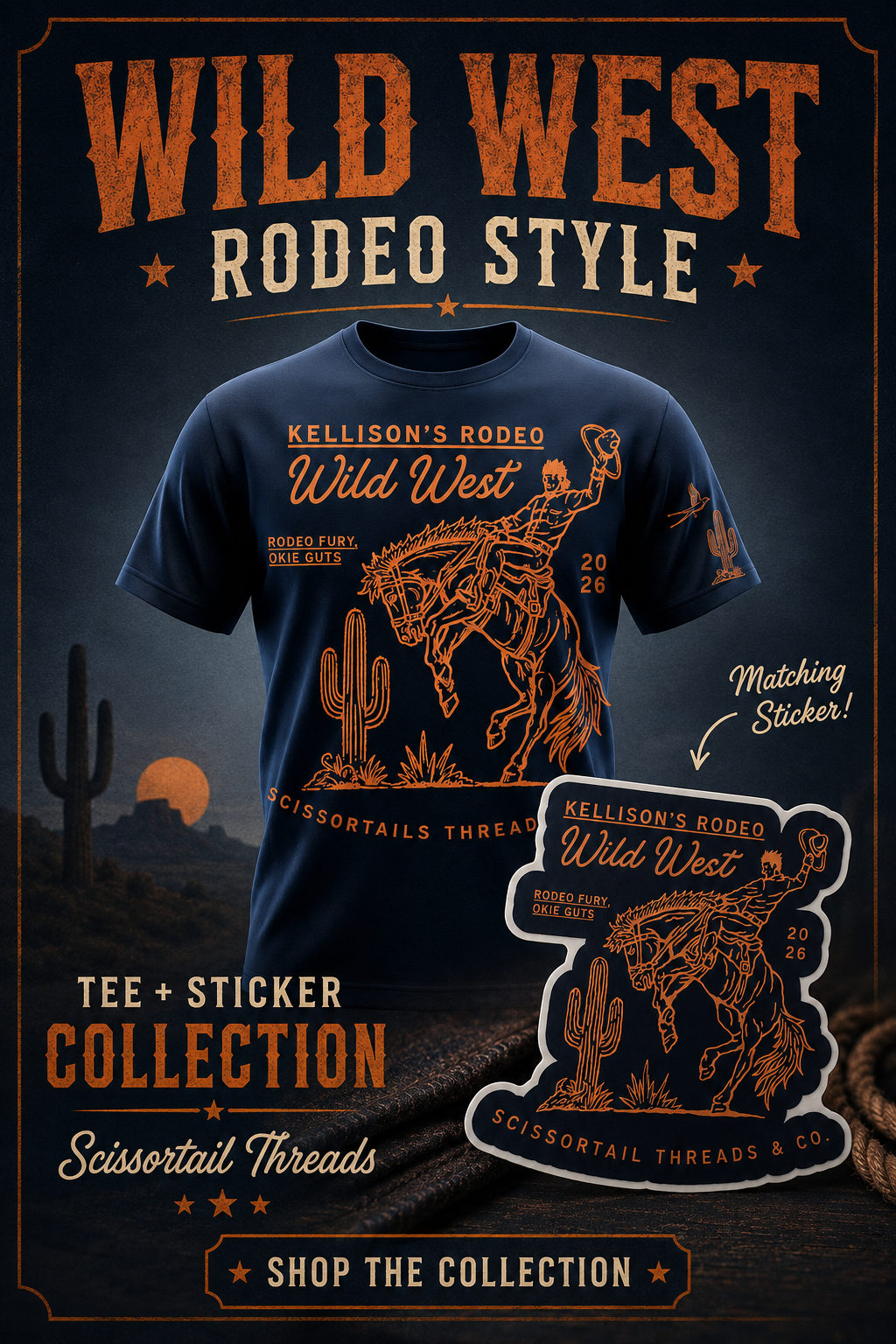 Wild West Kellison’s Rodeo Sticker