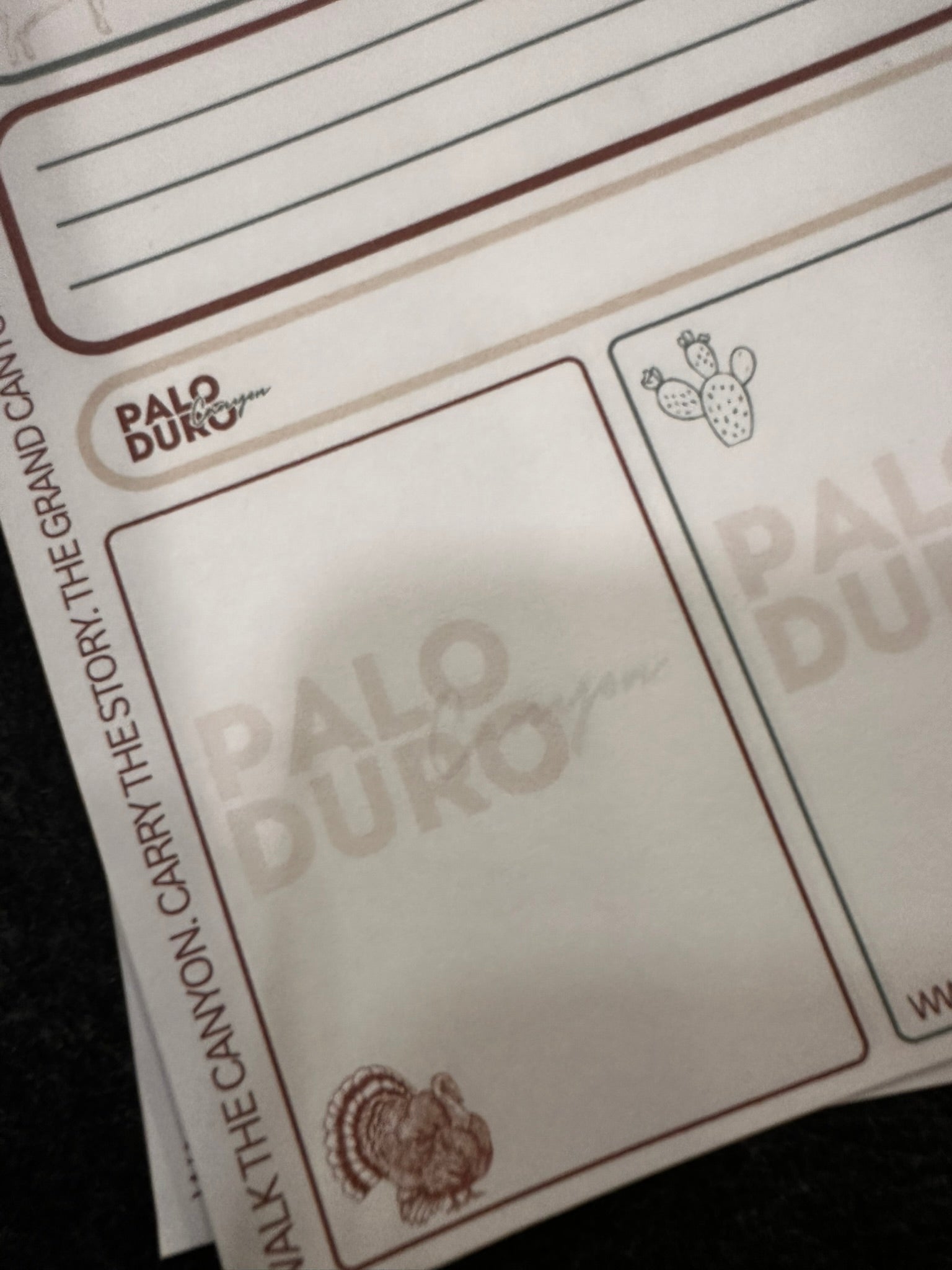 Palo Duro Canyon Notepad — Walk the Canyon. Write Your Story