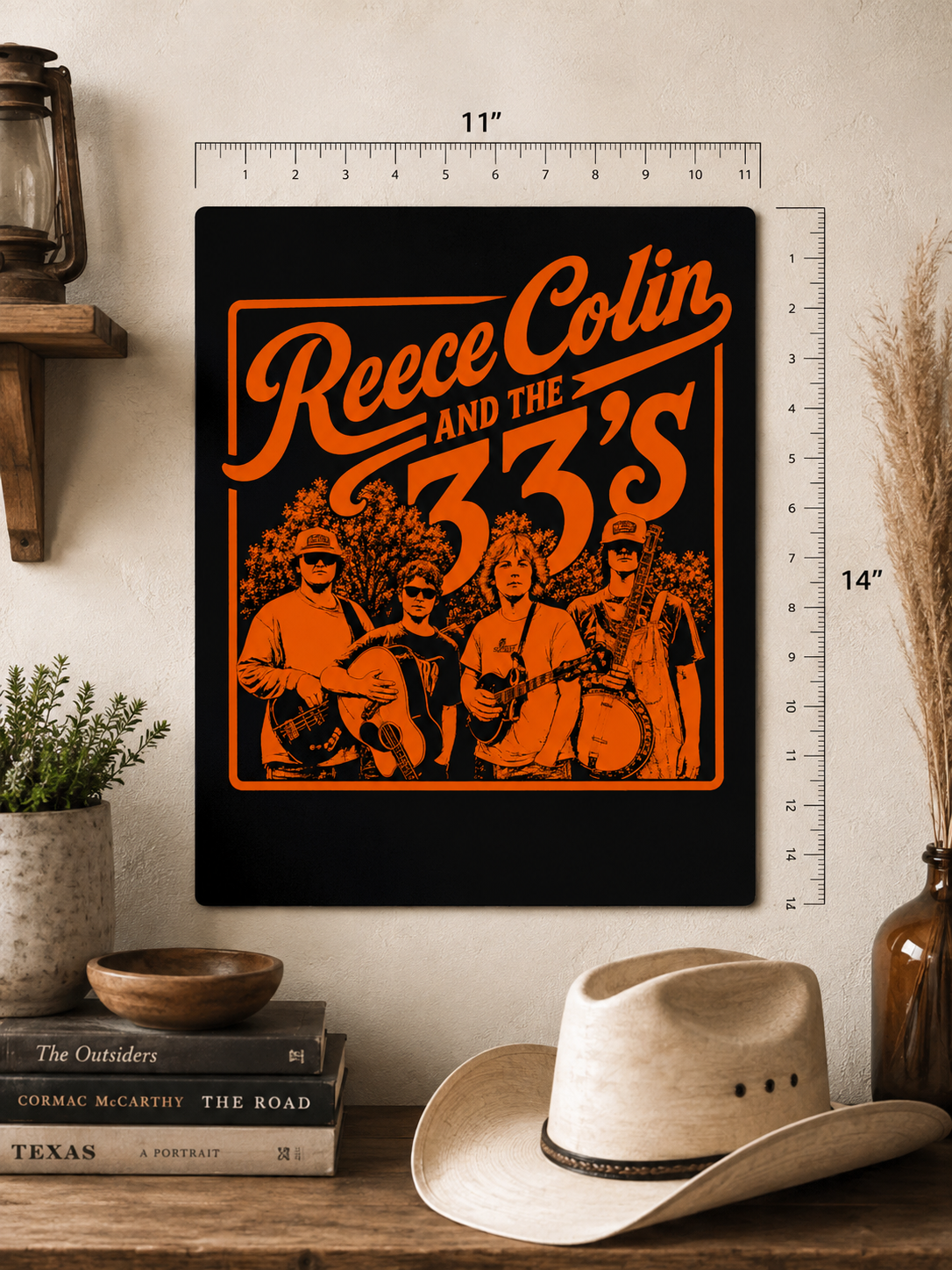 Reece Colin & the 33’s | 11×14 Metal Wall Print