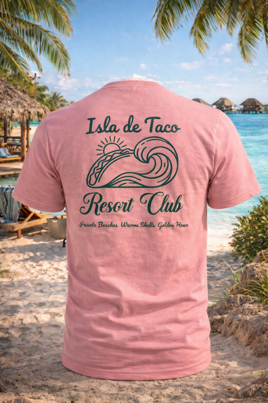 Isla de Taco Resort Club Tee | Taco Beach Shirt | Vacation Graphic Tee | Taco Lover Gift