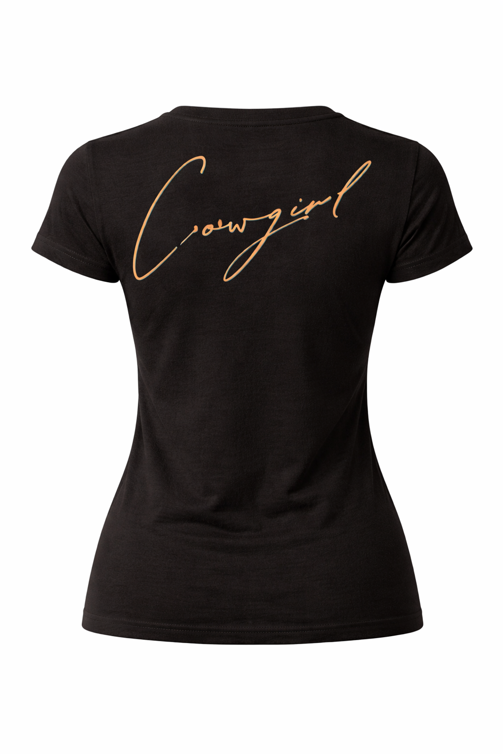 Cowgirl T-Shirt | Western Script Tee for Women | Rodeo Shirt | Black & Gold | Cowgirl Gift