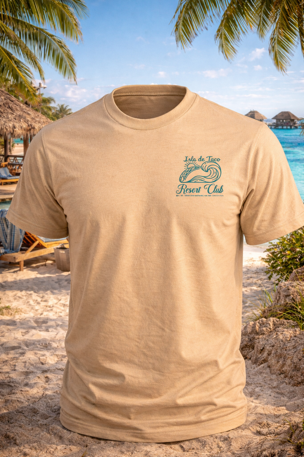 Isla de Taco Resort Club Tee | Taco Beach Shirt | Vacation Graphic Tee | Taco Lover Gift
