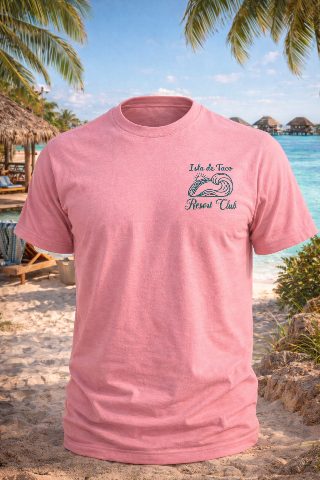 Isla de Taco Resort Club Tee | Taco Beach Shirt | Vacation Graphic Tee | Taco Lover Gift