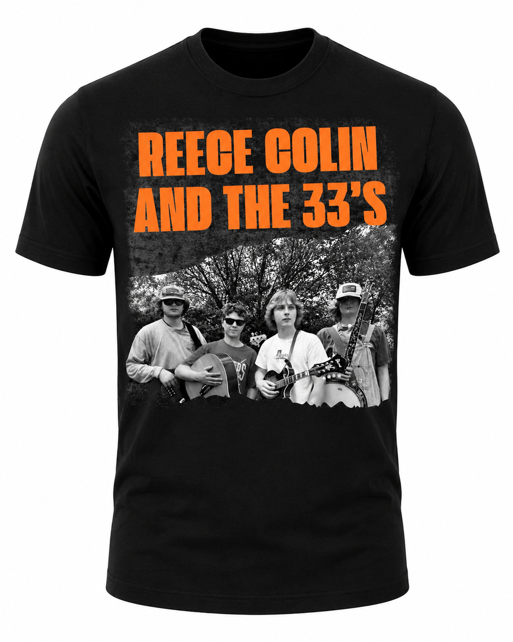 Reece Colin & the 33’s Official Tee – Original Photo Black