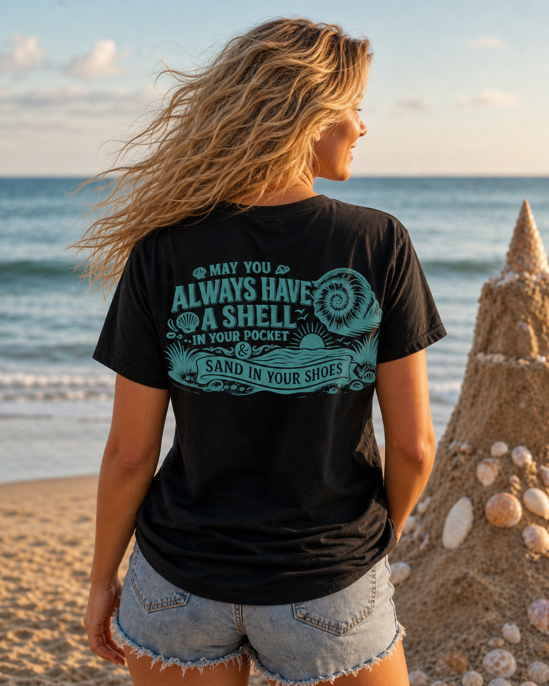 Shell & Sand Tee | May You Always Have A Shell In Your Pocket Tee