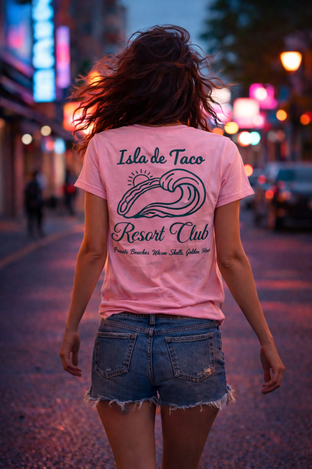 Isla de Taco Resort Club Tee | Taco Beach Shirt | Vacation Graphic Tee | Taco Lover Gift