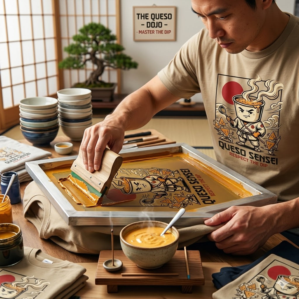 🥋 QUESO SENSEI — Respect the Dip Tee